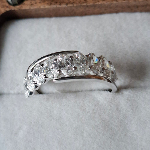 Ring - 14 karat hvidguld - 1,69 karat diamant (laboratoriedyrket)